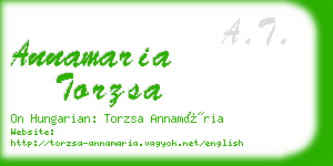 annamaria torzsa business card